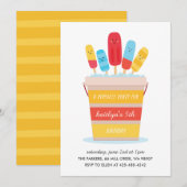 Uitnodiging van een verjaardagspartij van het Kind (Voorkant / Achterkant)