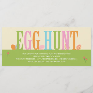 Uitnodiging van Egg Hunt Easter Party