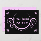 uitnodiging van elegant pajama (Voorkant / Achterkant)