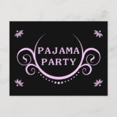 uitnodiging van elegant pajama (Voorkant)