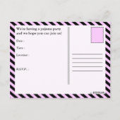 uitnodiging van elegant pajama briefkaart (Achterkant)