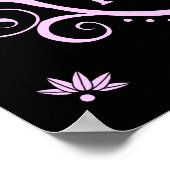 uitnodiging van elegant pajama poster (Hoek)