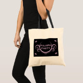 uitnodiging van elegant pajama tote bag (Voorkant (product))