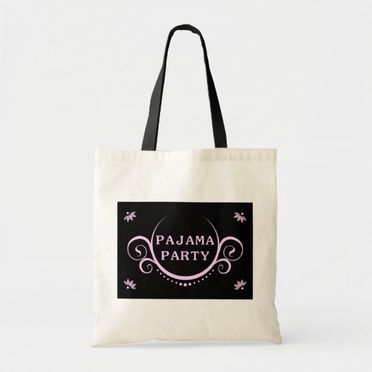 uitnodiging van elegant pajama tote bag (Voorkant)
