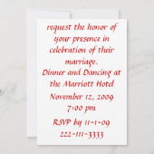 Uitnodiging van expeditiepartij Elegant Origami We (Achterkant)