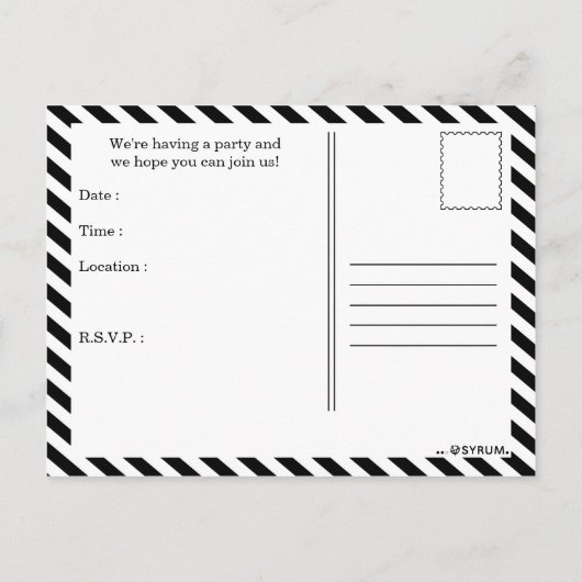 Uitnodiging van festa (Achterkant)