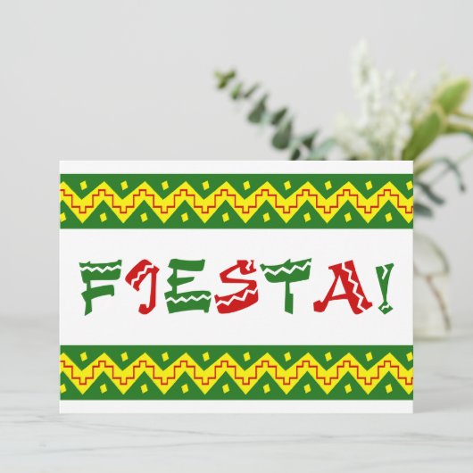 Uitnodiging van festa (Staand voorkant)