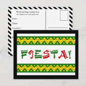 Uitnodiging van festa briefkaart (Voorkant / Achterkant)