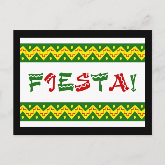 Uitnodiging van festa briefkaart (Voorkant)