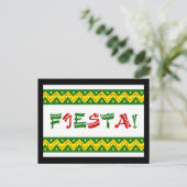 Uitnodiging van festa briefkaart (Staand voorkant)