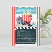 Uitnodiging van filmnacht (Staand voorkant)