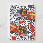 Uitnodiging van Fireman Party (Achterkant)