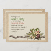  uitnodiging van Floral (Voorkant / Achterkant)