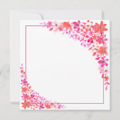 Uitnodiging van Floral Bachelorette (Achterkant)