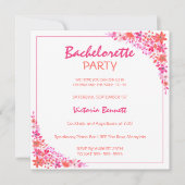 Uitnodiging van Floral Bachelorette (Voorkant)