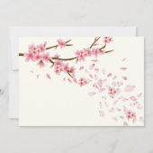 uitnodiging van Floral Ballerina voor de geboorte  (Achterkant)