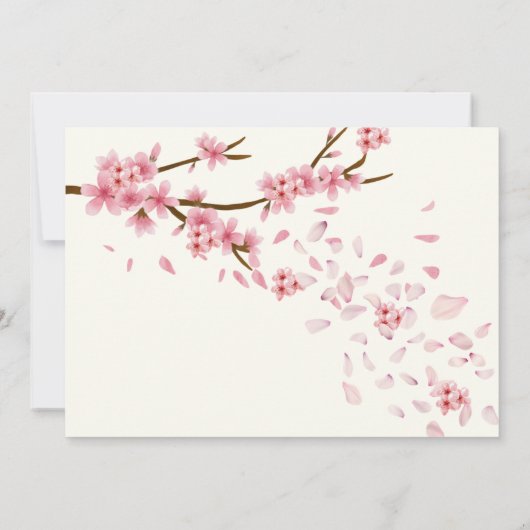 uitnodiging van Floral Ballerina voor de geboorte  (Achterkant)