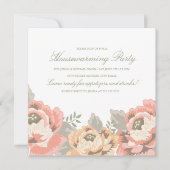 uitnodiging van Floral Housewarming Party (Voorkant)