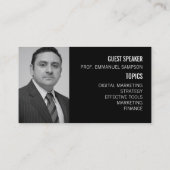 Uitnodiging van gepersonaliseerd seminar/conferent (Achterkant)