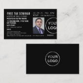 Uitnodiging van gepersonaliseerd seminar/conferent (Voorkant / Achterkant)