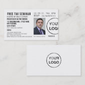 Uitnodiging van gepersonaliseerd seminar/conferent (Voorkant / Achterkant)