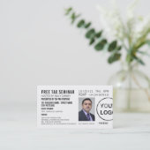 Uitnodiging van gepersonaliseerd seminar/conferent (Staand voorkant)