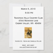 Uitnodiging van gepersonaliseerde aftredingspartij (Achterkant)