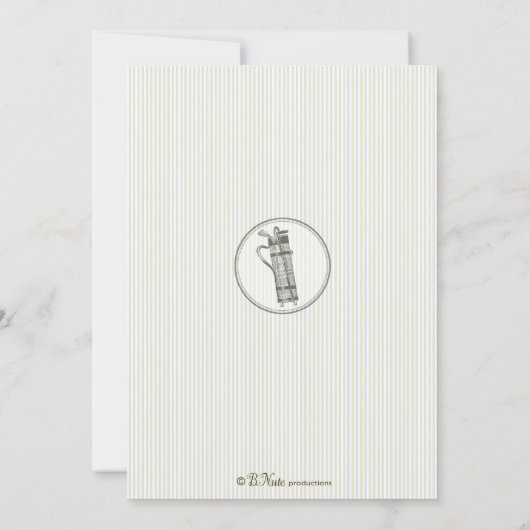  uitnodiging van Golf - Vrouwen (Achterkant)