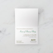 Uitnodiging van Green Earthy Party (Binnen)