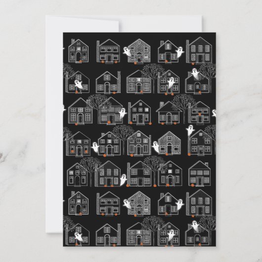 Uitnodiging van groep Halloween (Achterkant)