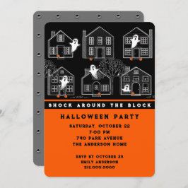 Uitnodiging van groep Halloween