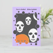 Uitnodiging van Halloween 11f (Staand voorkant)