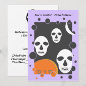 Uitnodiging van Halloween 11f (Voorkant / Achterkant)