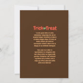  uitnodiging van Halloween Mexican Ghost (Achterkant)