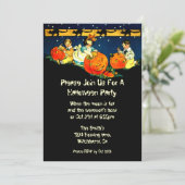  uitnodiging van Halloween op gerecycleerd papier (Staand voorkant)