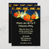  uitnodiging van Halloween op gerecycleerd papier (Voorkant / Achterkant)