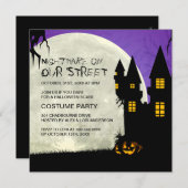 uitnodiging van Halloween-partij (Voorkant / Achterkant)