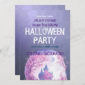 uitnodiging van Halloween-partij (Voorkant / Achterkant)