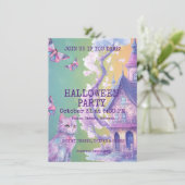 uitnodiging van Halloween-partij (Staand voorkant)