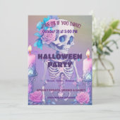 uitnodiging van Halloween-partij (Staand voorkant)