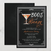 Uitnodiging van halloween-partijen - boeken en dra (Voorkant / Achterkant)