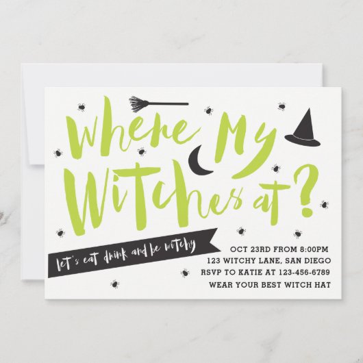 uitnodiging van hekpartij (Voorkant)