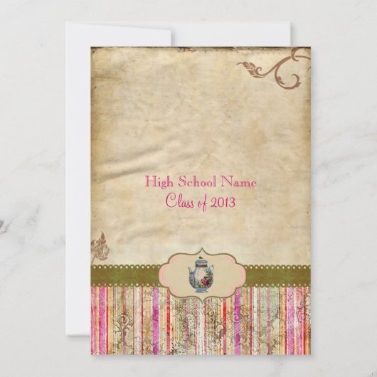 uitnodiging van het Afstuderen Tea (Achterkant)