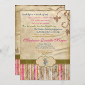 uitnodiging van het Afstuderen Tea (Voorkant / Achterkant)