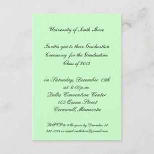 Uitnodiging van het afstuderen voor 2013