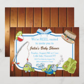 Uitnodiging van het Baby shower Gepersonaliseerd U (Voorkant / Achterkant)