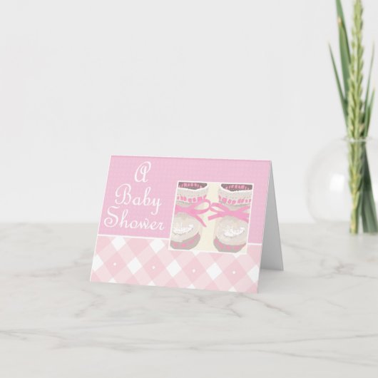 Uitnodiging van het Baby shower van de Douane van (Voorkant)