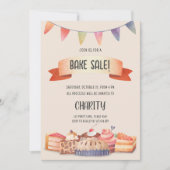 Uitnodiging van het Bake Sale Party-festival (Voorkant)