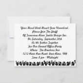 Uitnodiging van het BedrijfsKantoor van het hard W (Achterkant)