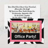 Uitnodiging van het BedrijfsKantoor van het hard W (Voorkant / Achterkant)